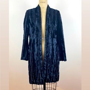 FRENCH CONNECTION Navy Faux Fur Jacket